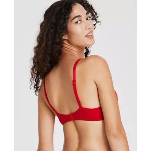 B. Tempt'd by Wacoal NWT size 34C red underwire t-shirt bra Future Foundation - Picture 3 of 5